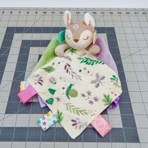 Mary Meyer Taggies Flora Fawn Lovey Plush Stuffed Animal Baby Toy 12” Blanket